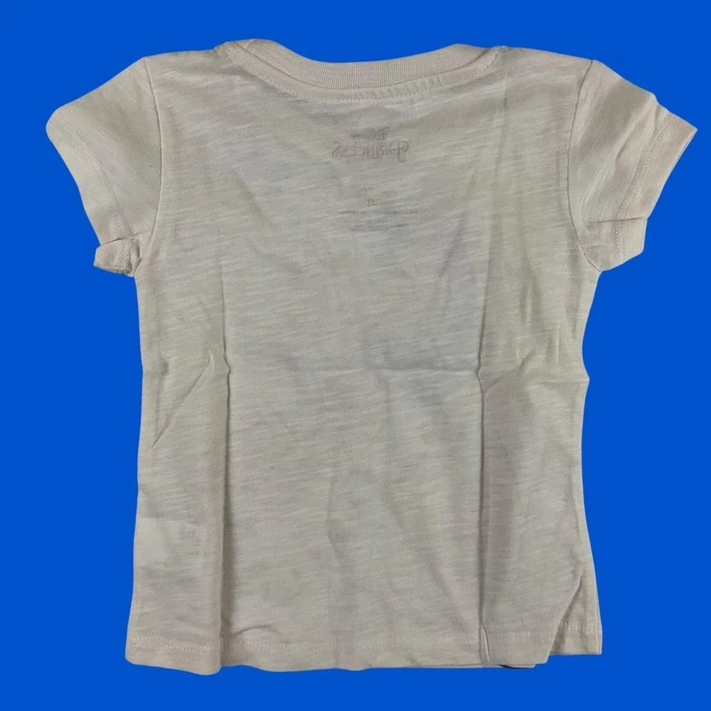 Disney Princess Snow White Ivory Sequin Graphic Tee Shirt Kids 3T DSDI2BKCSC